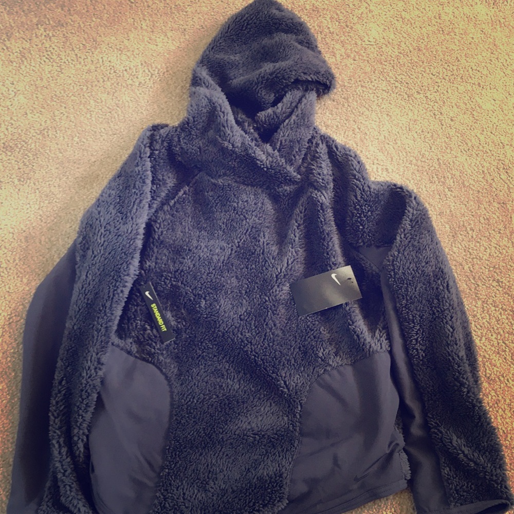 Hooded fleece sweater, pull over